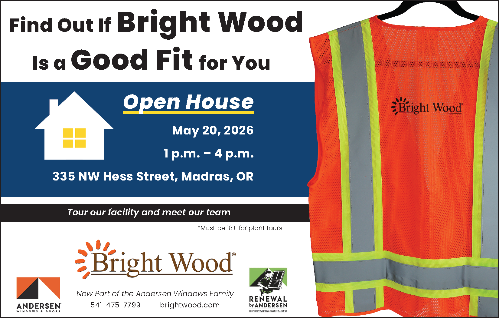 Bright Wood Corporation Hosting Open House May 20 — Tours, Careers, and More